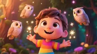 Magical Owls Counting Stars | Fun Nighttime Song for Kids | Learn Numbers & Sing Along