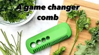 Multi- tasking herb stripping comb