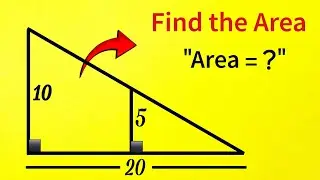 Can YOU Find the Area Of This Triangle?