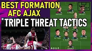 Лучшая формация PES2021 | AJAX | Тактика тройной угрозы | Целевой игрок, крайние нападающие, игро...