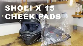Подщечные накладки Shoei X15 &mdash; установка, монтаж, изготовление