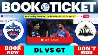 DC vs GT Ticket Booking 2025 | IPL Match at Arun Jaitley Stadium, Delhi