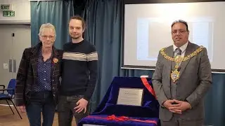 Memorial and plaque unveiling ceremony for Christine Colhoun, founder of Keighley Volunteer Bureau.
