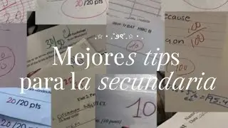 Tipss para la secundaria✨💕