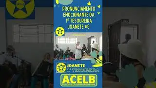 #Shorts 🎉 Pronunciamento emocionante da 1&ordf; tesoureira da ACELB na festa de 50 anos 🎂 #ACELB #50anos