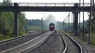 (Крустпилс - Елгава) ТЭП70-0230 + №001Р Москва - Рига