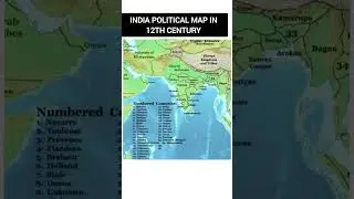 India political map in 12th century