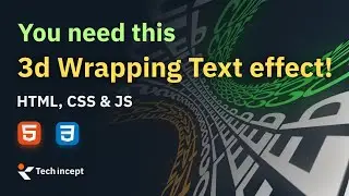 Crafting Modern 3D Text Effects with HTML and CSS | Web Design Tutorial | Tech Incept