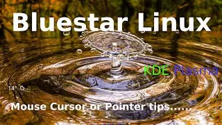 Bluestar Linux - KDE Plasma - Mouse cursor tips.