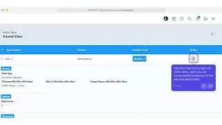 Different Features Available on the Spec Management Screen: PROPLATE&trade;