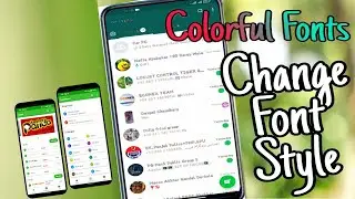 Change Mobile Colour font | Mobile Font Change New Method | Mobile Font Change New Trick No-Root