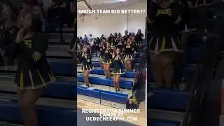 STOMP AND SHAKE CHEER BATTLE #3 #highschool #cheerleading #highschoolbasketball #cheer