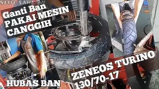 Proses Ganti Ban Tubeless Zeneos Turino Untuk Honda All New CB 150 R di HUBAS BAN