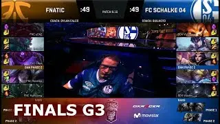 Fnatic vs FC Schalke 04 - Game 3 | Grand Finals S8 EU LCS Summer 2018 | FNC vs S04 G3