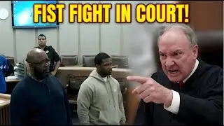 The murder trial ended in a brawl that broke out in the courtroom