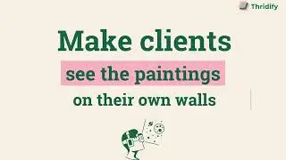 Make clients see your paintings on their walls with Thridify! #AR #3D #thridify