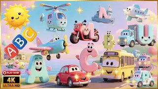 ABC Kids Learning Song 🚗✈️ | Learn Transport Vehicles A to Z | Transport Names For Kids & Toddlers |