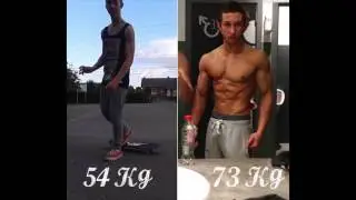 Transformation musculation naturelle de 15 &agrave; 18 ans