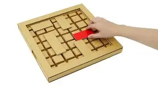 How to Make Amazing UNBLOCK Me Puzzle Game from Cardboard