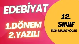 12.Sınıf Edebiyat 1. Dönem 2. Yazılı Örnek Kağıt / Yeni Sistem 2023-2024