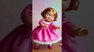 cute pink doll dancing #funny