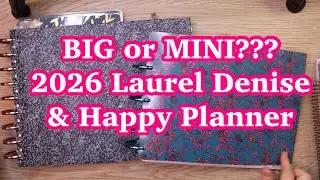 BIG or MINI Planner Setup...This is NOT Easy!! 2026 Planner Lineup Stack Laurel Denise Planner