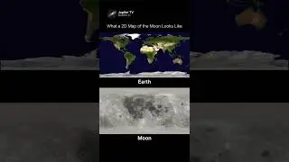 Earth Map vs. Moon Map &ndash; Comparison 🌍🆚🌕 #shorts #space