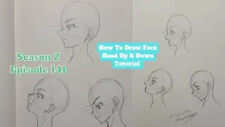 How To Draw Side Face Head Up & Down Tutorial #141