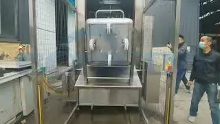 Buggy washer.meat cart washing machine.trolley cleaner.meat cart washer  cleaning machine -Baiyu
