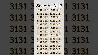 Find You this 3113 #3113  Number game #shortsfeed #mathstricks #finddifferent #trending #braintest