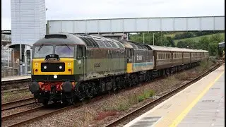 D1924/47712 pass Totnes with the Cornish Riviera Statesman - 24th July 2024