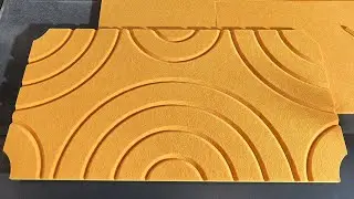 Polyester Fiber Acoustic Panel Cutting Machine | V-Groove & Curve Cutting with AMOR CNC