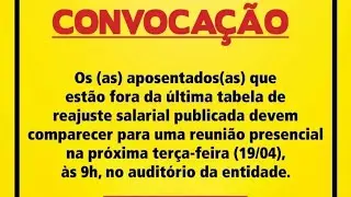 REUNIÃO COM OS APOSENTADOS/AS - APLB
