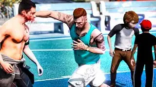 GTA V - VIDA REAL | BRIGAMOS NA ESCOLA DO MEU FILHO . #765