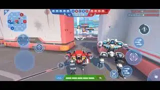 mech arena Gameplay | cantrol point clash battle with lancer
