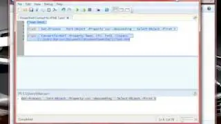 PowerShell Convert To HTML 1.wmv