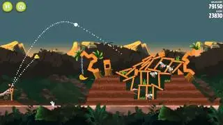 ПРОХОЖДЕНИЕ Angry Birds Rio - JUNGLE ESCAPE - Level 3-14 (3 ЗВЕЗДЫ)