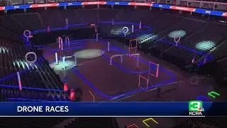 Futuristic-looking drone race takes over Sacramento's Golden 1 Center