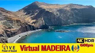 MADEIRA - Farol da Ponta de S&atilde;o Louren&ccedil;o 💢4K 60fps 🌈HDR 🎧Live Sounds #virtualmadeira