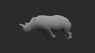 Rhino run animation