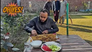 Amazing Food Challenge 😋 eat unlimited chicken pulao #food #challenge #foodchallenge #fyp 