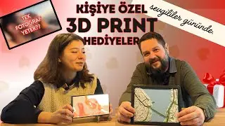 3D Printer ile Kişiselleştirilebilir Sevgililer G&uuml;n&uuml; Hediyesi  | Adım Adım Litofan ve 3D Map Yapımı