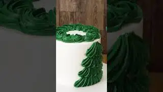 Beautiful Pinetree Cake Decorating #shorts #sweettime