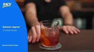 Classic negroni cocktail recipe with a twist