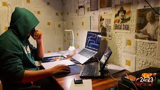 Study with me 25 min /fire crackling 🔥agar ye video tum Tak aya hai to u are lucky. Study hard #upsc