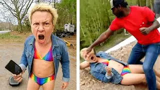 1 Hour of WOKE Trans Activists Attack Man And Then This Happens #2