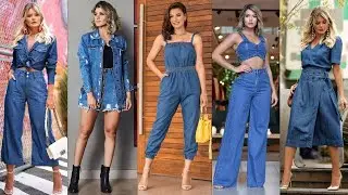 OUTFITS Y COMBINACIONES CON PRENDAS DE MEZCLILLA MODA Y TENDENCIAS 2021 MUJER OUTFITS EN DENIM