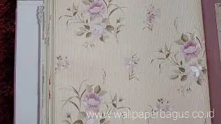 Wallpaper Dinding Motif Bunga Shabby Chic - Flower Story - Seri F10