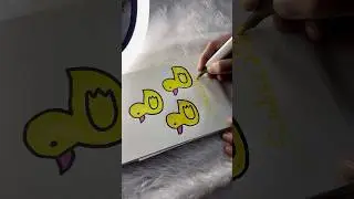 Duck colouring page #asmrsounds #satisfying #art #satisfyingvideo #coloringpages #relaxing #ytshorts
