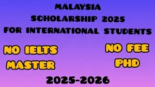 Malaysia International Scholarship (MIS) 2025| Fully Funded Master & PhD Scholarship